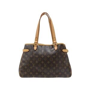 Louis Vuitton Tote Bag Brown Handbag Horizontal Batignolles